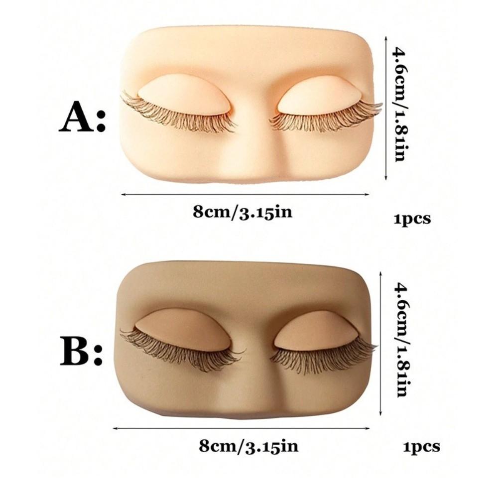 Removable Eyelids Lash Practice Head Mini Model Head  Eyelash Extension Training