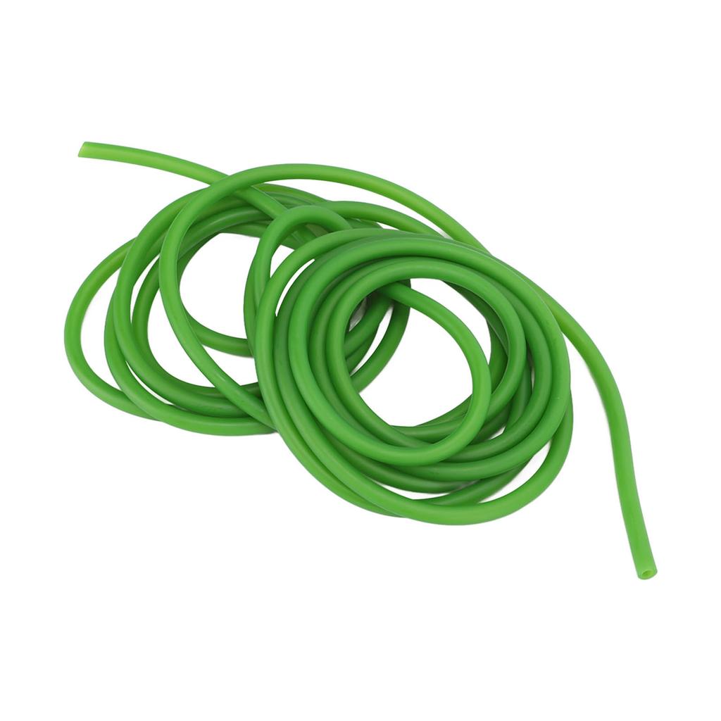 Q4070 5M Naturkautschukschlauch Stretch Elastischer Schlauch Outdoor Jagd Ersatzband Fluoreszierend Grün