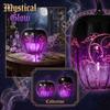Halloween Purple Pumpkin Resin Decorative Light for Home and Party Decor