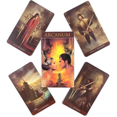 10.3*6cm Arcanum Tarot 78 talii kart tajemnicze wróżby wyrocznia karty do gry rodzinna gra planszowa