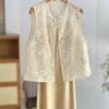 Vest Vest Women 2025 Eugen Retro New Vest Thin Top Embroidery Embroidery