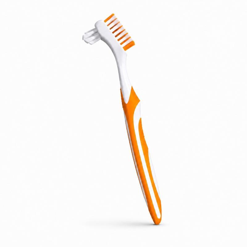 1Pc Double Sided Denture Toothbrush Cleaning Brush Invisible Braces Retainer Cleaner Descaling Brush
