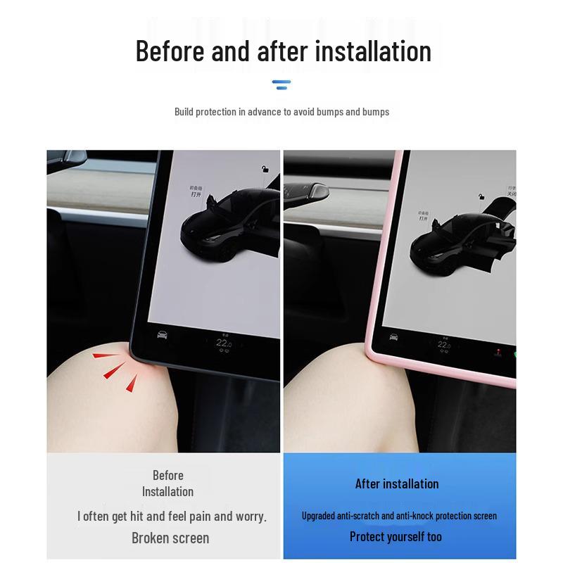 Tesla Model Y/3 Navigation Screen Protector Silicone Center Display Accessory