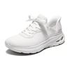 Skechers Mesh Fabric Synthetic Leather Solid Color Simple Shock Absorbing Wear Resistant Low Top Casual Shoes Women Sneakers Off-White 117509-OFWT