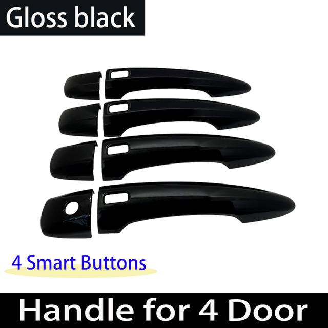 Styling Cromato Nero Lucido Per Nissan Sentra Sylphy B18 Adesivo Maniglia Portiera Esterna in Fibra di Carbonio Accessori Auto