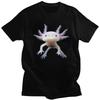 Custom Cool Cute Axolotl T Shirt Men Short Sleeve 100 Cotton Tshirt Salamander Animal Tees Fashion Tshirts