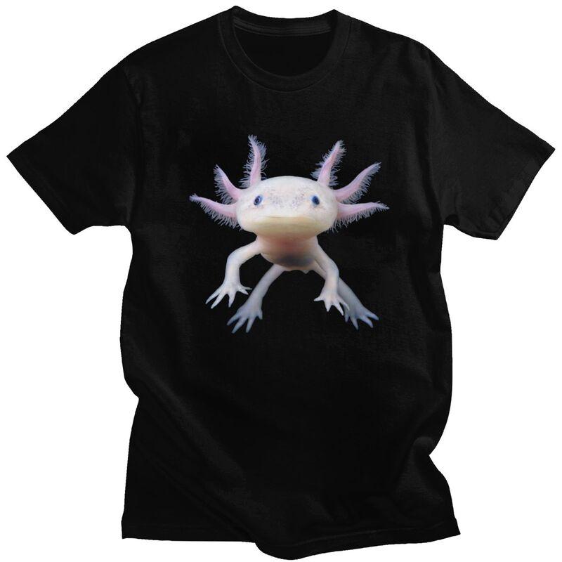 

Custom Cool Cute Axolotl T Shirt Men Short Sleeve 100% Cotton T-shirt Salamander Animal Tees Fashion Tshirts - Men s Summer C... S разноцветный
