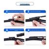 Silent Frameless Wiper Blades for Changan UNIK: Front & Rear, 20 to 22 inches