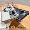 Plating Magnetic Bracket Transparent Case For Huawei P30 P40 P50 P60 Puar 70 Pro Mate 30 40 50 60 Stand Holder Shockproof Cover