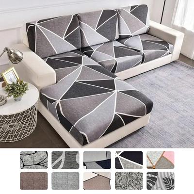 Elastic Sofa Seat Cushion Cover For Living Room Stretch Floral Printed Armchair Couch Cover Corner L-Shape Removable Anti-Dust