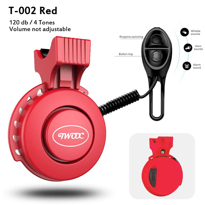 Bike Bell Charging Speaker USB Recharged Mini Bicycle Horn 4 Modes Bike Ring Bell Bicycle Accessories for Electric Scooter