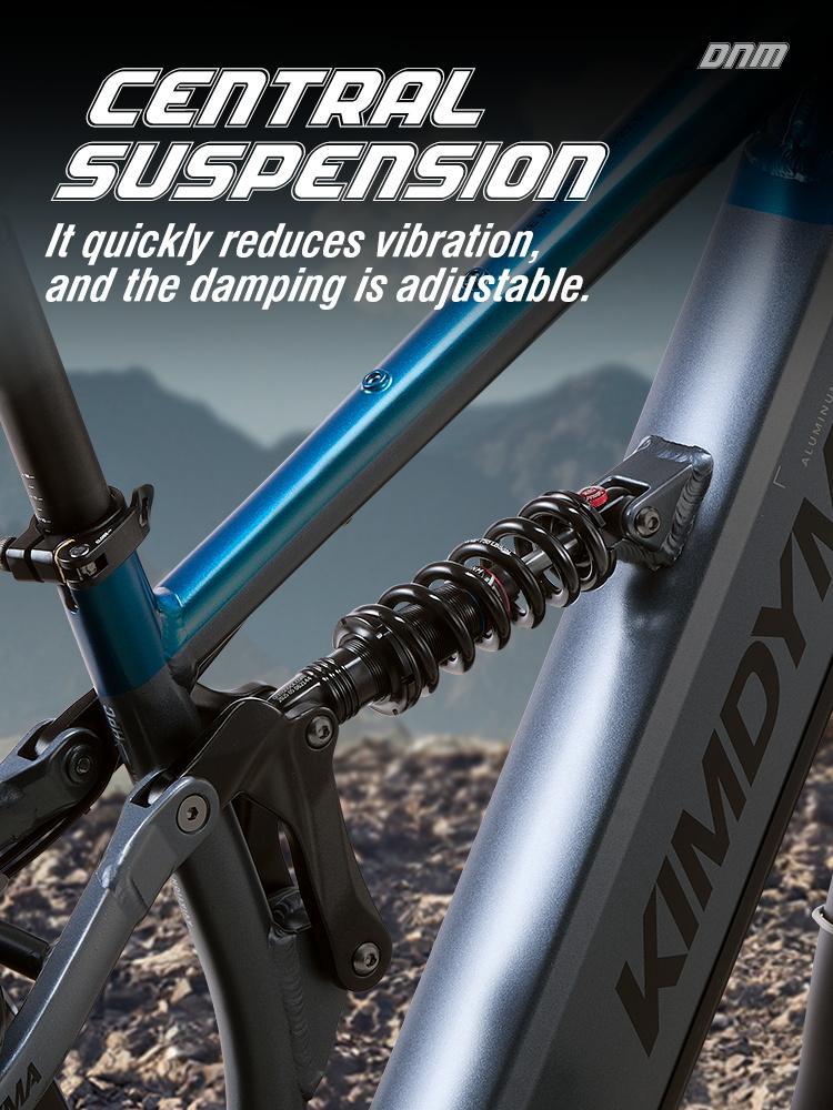 Elektrofahrrad KIMDYMA K03 26" Fat Tire LCD-Display 1000Wx2 Motor Vollgefedertes Elektrofahrrad 7 Gänge 48V 20AH Doppelte Bremsen