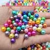 8mm Holeless Faux Pearl Beads for Nail Art, Crafts, and Resin Filling