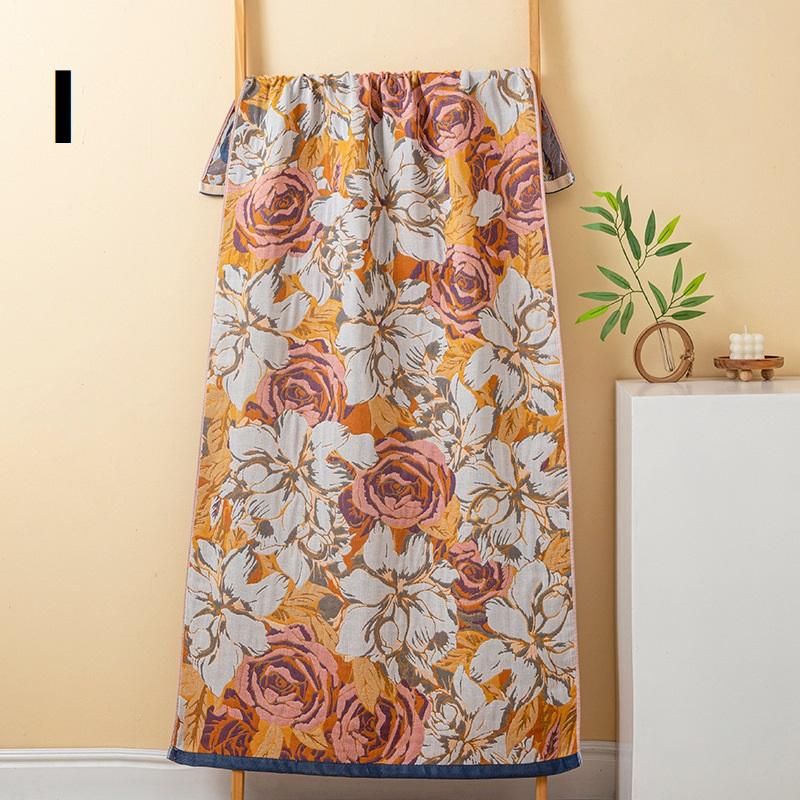 Large Gauze Towel, Thick And High-Quality Fabric (80*160Cm), 4-Layer Woven Towel, Good Water Absorption Excellent Breathability