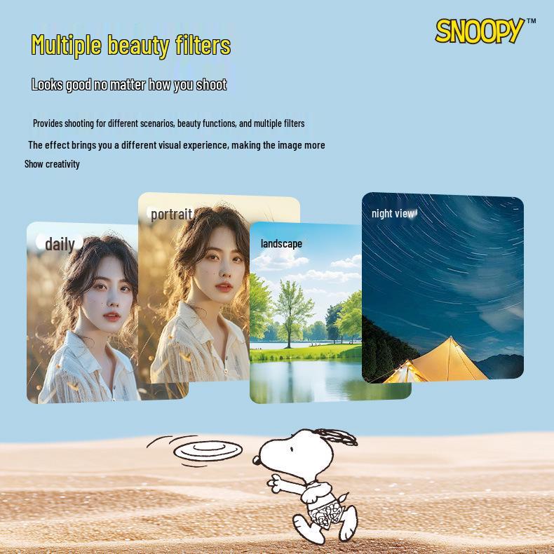 SNOOPY 4K Dual-Camera Entry-Level Mirrorless Camera for Students & Travel Vlogs
