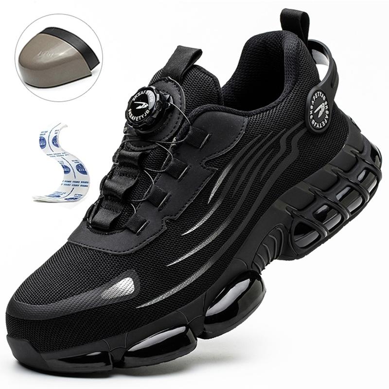 

Men s Safety Shoes Protection And Elastic Safety Boots Fashionable Casual Shoes Breathable Odor Protection Men s Work Shoes 36