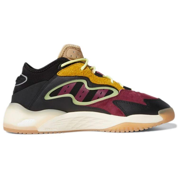 Adidas Originals Streetball 2.0 Mesh Leather Comfortable Versatile Durable Mid-Top Lifestyle Casual Shoes Men Sneaker Black Red Yellow G54886