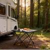 Ultra-Lightweight Aluminum Folding Camping Table - Heavy Duty Portable Outdoor Picnic & BBQ Table, Compact for Travel