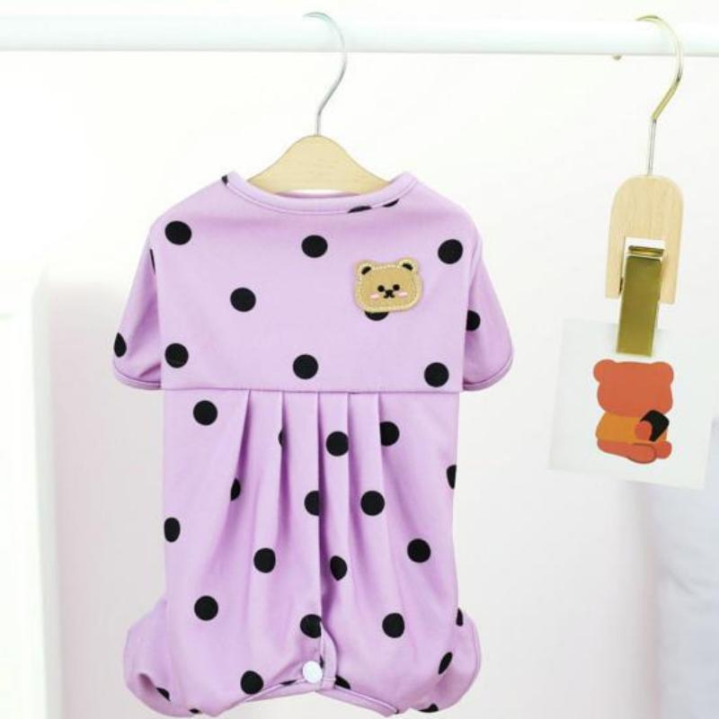 Pet Supplies Bear Polka Dot Belly Protection Home Clothes Dog Clothes Spring and Summer Thin Clothing