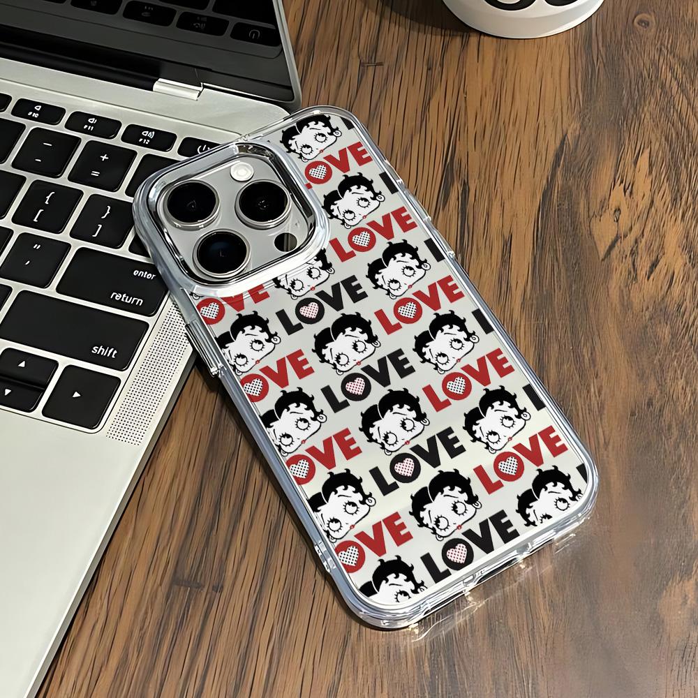 Cartoon Y2k B-Betties Hot Phone Case For IPhone 17 16e 16 15 14 13 12 11 Mini Pro Max X XR XSMAX 8 7 Air Plus Transparent Cover