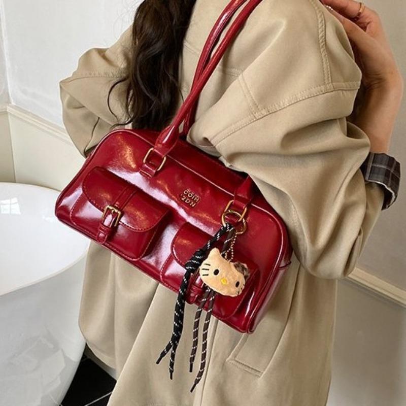 New Pillow Bag Autumn Vintage Maillard Niche Underarm Bag Female Bowling Ladies Underarm Bag