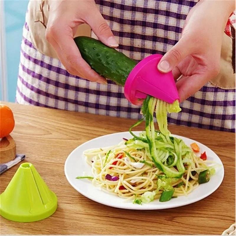 Multifunction Spiral Shredder Peeler Vegetable Fruit Tools Manual Potato Carrot Radish Rotating Grater Kitchen Accessorie Tools