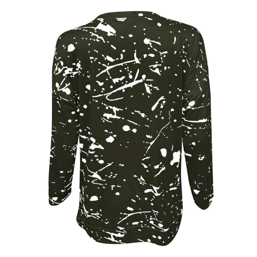 Women's Casual Fashion Halloween Print Long Sleeve Round Neck Pullover Top