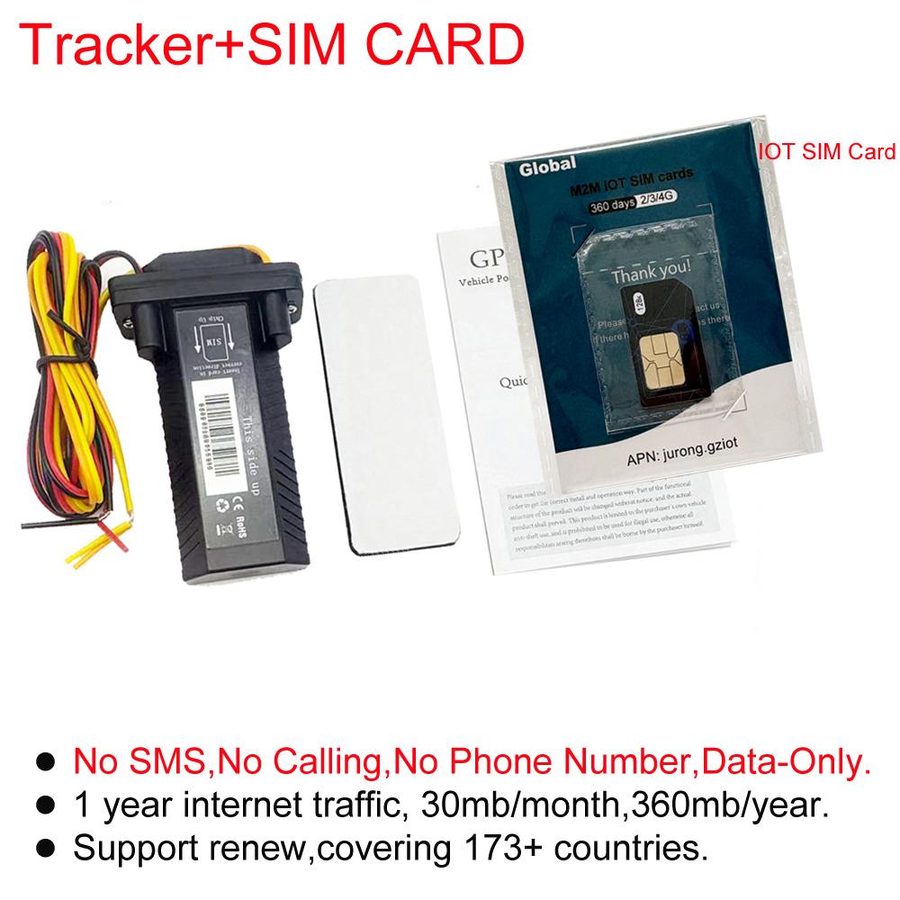 Waterproof Mini 4G Car GPS Tracker Anti-Theft Motorcycle Locator GEO-Fence Vehicle Locator 1 Year Free Tracking Fleet Monitor