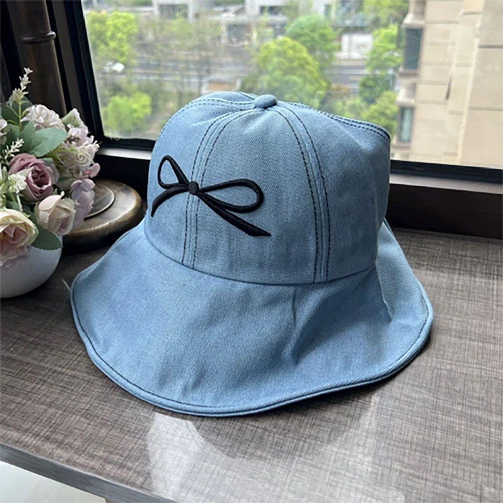 

Ультрафиолетовая шляпа-ведро с утиным языком и бантом, модная шляпа от солнца