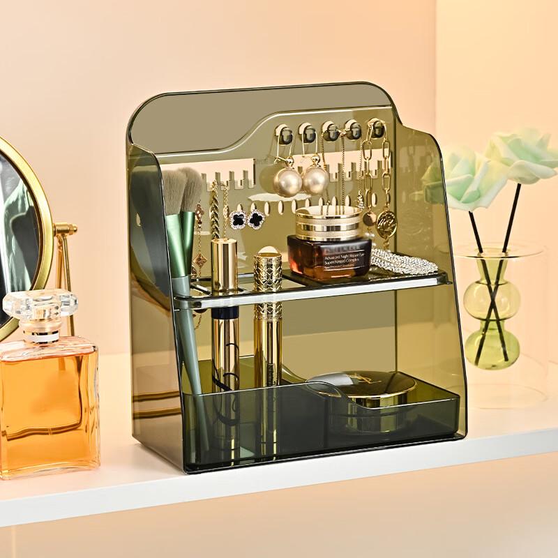 Набор из 3 прозрачных пластиковых зеркальных шкафчиков-органайзеров