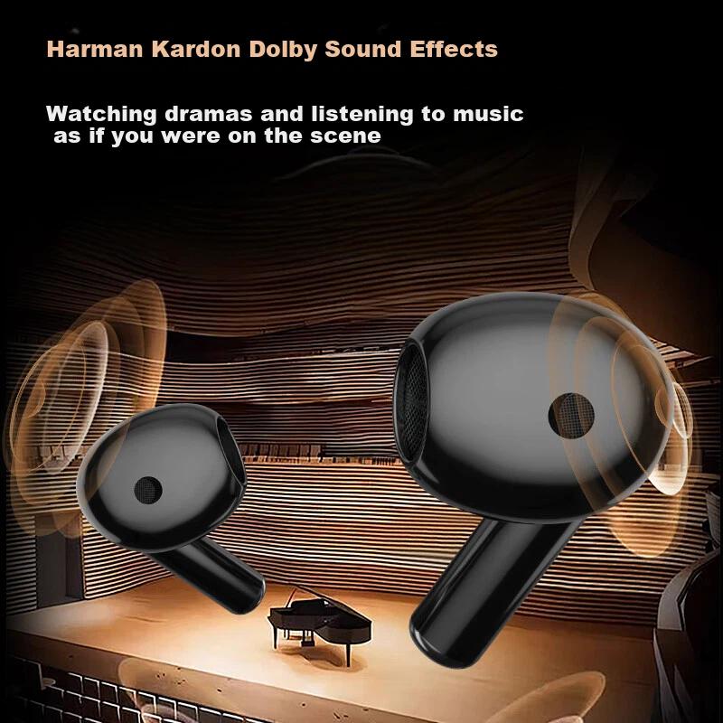 PVF Bluetooth Earphones, Ultra-Long Battery Life, Sports, Noise Reduction, Black