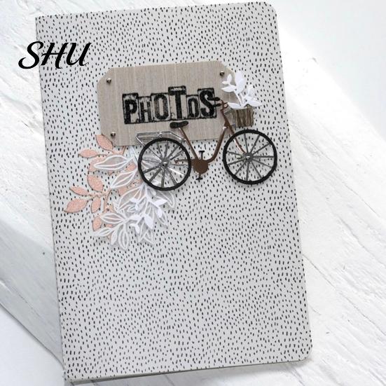 Cutting Die Bike Shape DIY Scrapbook Stencil Template Mold Paper Embossing Tool for Greeting Card