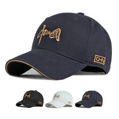 Cappello in cotone ricamato berretto da baseball cinese per uomo donna protezione solare esterna cappello snapback coda di cavallo berretto panama cappelli con visiera