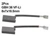 2 Carbon Brush 36VF-LI Copper D35 DRILLS FOR BOSCH