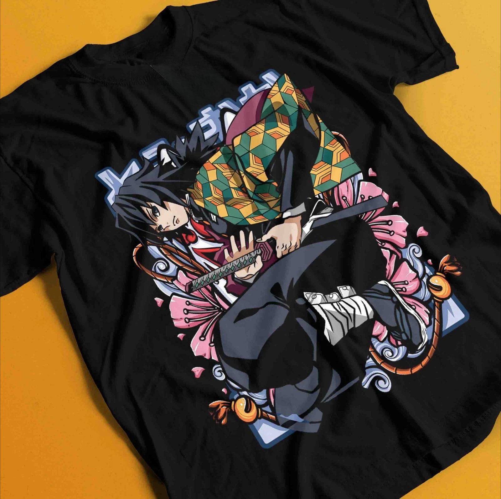

Demon Slayer Shirt Tomioka Giyu Tshirt Tanjiro TShirt Muzan Doma Kokushibo Tee Summer Unisexs and Womens Breathable Tshirt Top 4XL