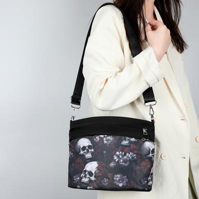 Flow Fashion Gothic Skull Print Shoulder Messenger Bag Versatile Bag