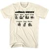 Animal House Cartoons Natural Adult T-Shirt