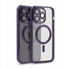 Etui do iphone 12 magsafe magshine obudowa wzmacniana fioletowy case+szkło