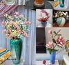 Wabi-Sabi Zen Mottled Ceramic Vase: Rough Pottery Bottle for Retro Flower Arrangements & Hydroponics
