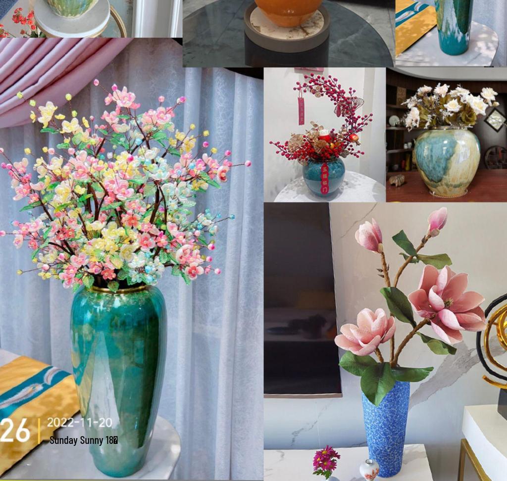 Wabi-Sabi Zen Mottled Ceramic Vase: Rough Pottery Bottle for Retro Flower Arrangements & Hydroponics