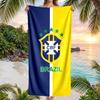 Brasilien Nationalmannschaft Strandtuch Weiches Mikrofaser Sommerhandtuch Schnelltrocknend Saugfähiges Handtuch für Strand Schwimmbad Reisen