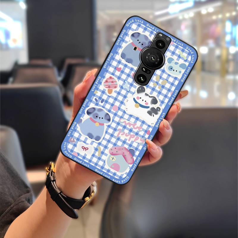 Graffiti Anti-dust Phone Case For Sony Xperia Pro-I Animals Durable Full wrap Dirt-resistant Waterproof Cartoon Cute TPU