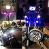 U7 LED Motorcycle Headlight Angel Eyes Spotlight Headlamp Super Bright Fog Lights Spotlights U7 Mini Moto Auxiliary Driving Lamp