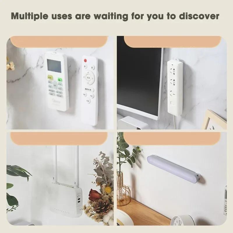 20/2Pcs Strong Magnetic Hook Wall Mount Anti-Lost Magnet Holder for Fridge Sticker Remote Control Storage Home Organizer Hooks