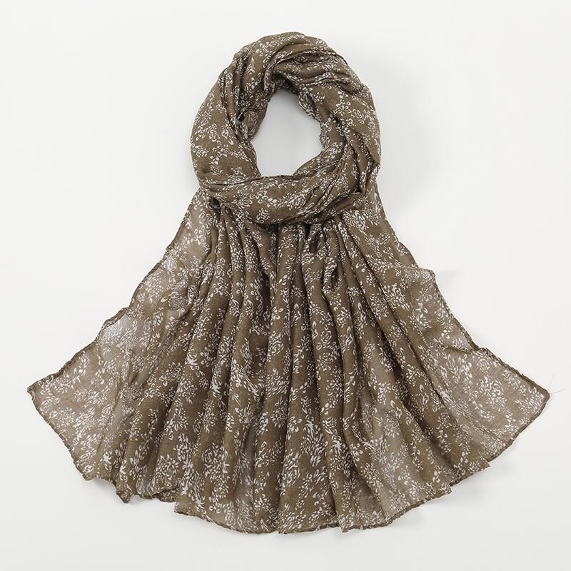 New Printed Muslim Hijab Scarf For Women Cotton Viscose Floral Scarf Shawls Muslim Headscarf Wraps Foulard Headband Turbans