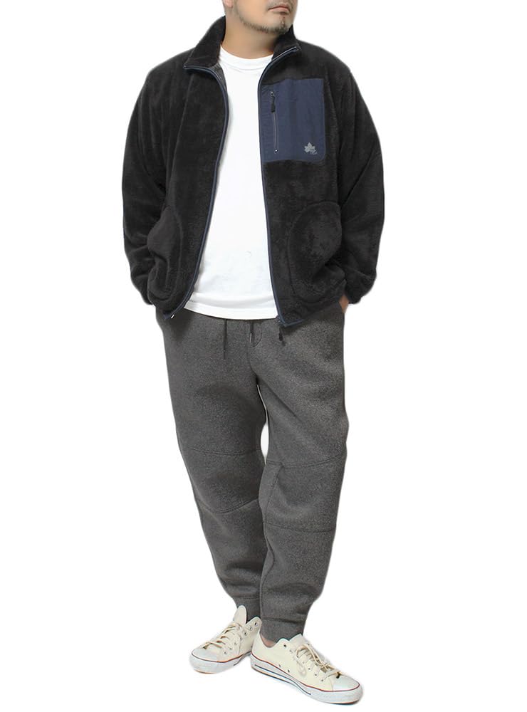 One Colors Men's Plus Size Jogger Pants, Stretch Bonded Diver Jersey, Water-Repellent, Sweatpants, Gray, Size 3L