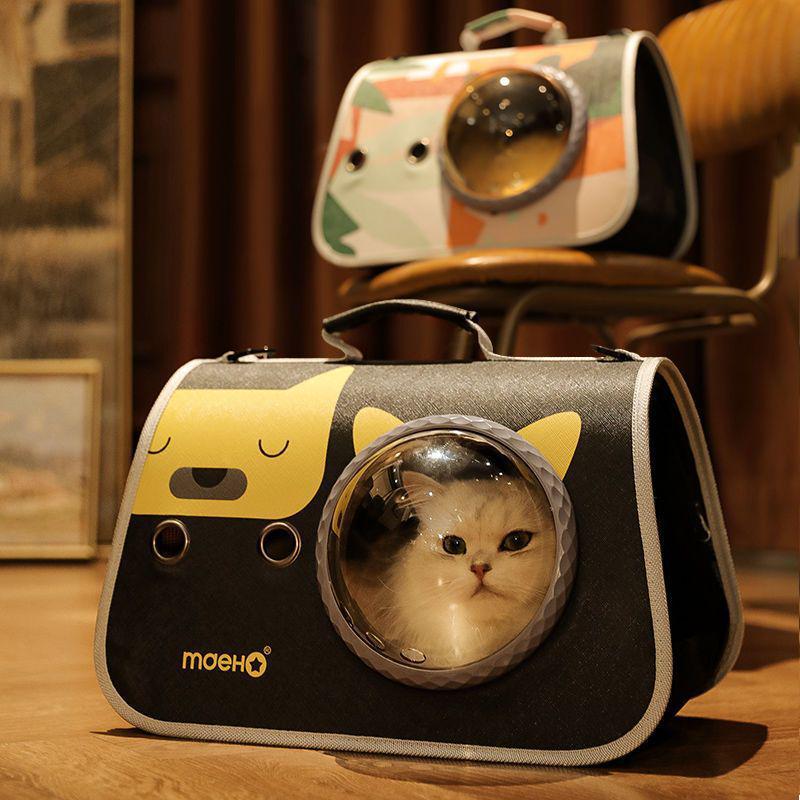 Portable Breathable Cat & Dog Space Capsule Shoulder Carrier Backpack