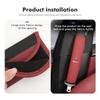 ZNBUA1 Leather Car Safety Belt Shoulder Cover Protection Padding Pad For Alfa Romeo 159 Giulietta Giulia 147 Mito 156 159 166 GT