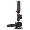 Aluminum Action Camera Holder 3" Vacuum Base Supports 20KG Weight For Car Glass Flat Surfaces