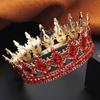Royal Queen King Tiaras and Crowns for Women Princess Prom Wedding Party Full Round Diadem Bridal Hair Jewelry Accessories